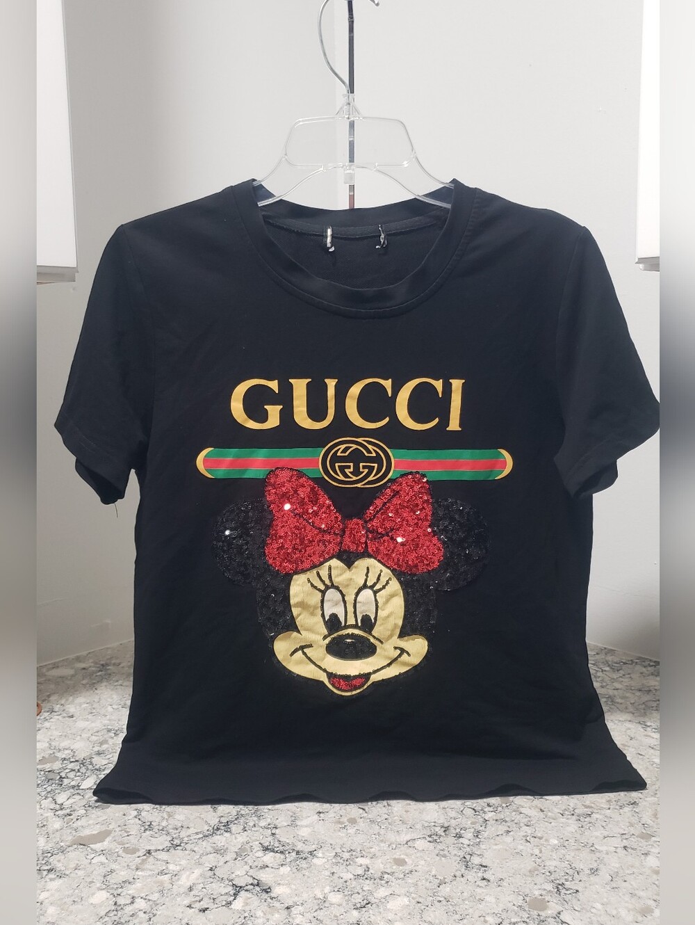 Gucci Minnie Sequin Woman T-shirt